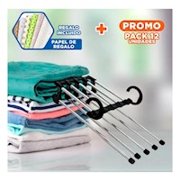 Pack12 Modulo Compacto para Pantalones Estilo Magico Color Negro 5 en 1 Hogar Y+Papel Regalo